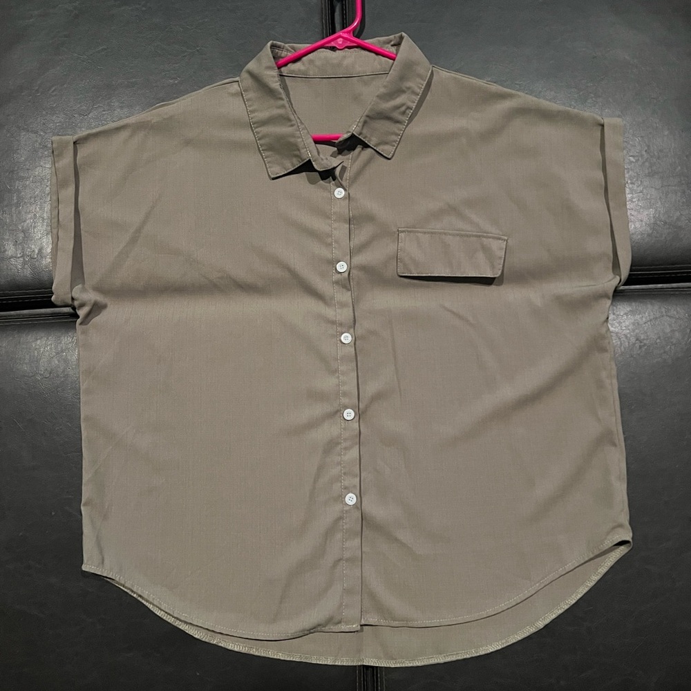 Olive green blouse